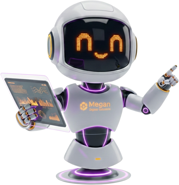 Megan IT Solutions robot mascot